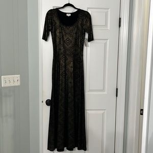 NWT Lularoe Ana. Black with gold pattern. Size S